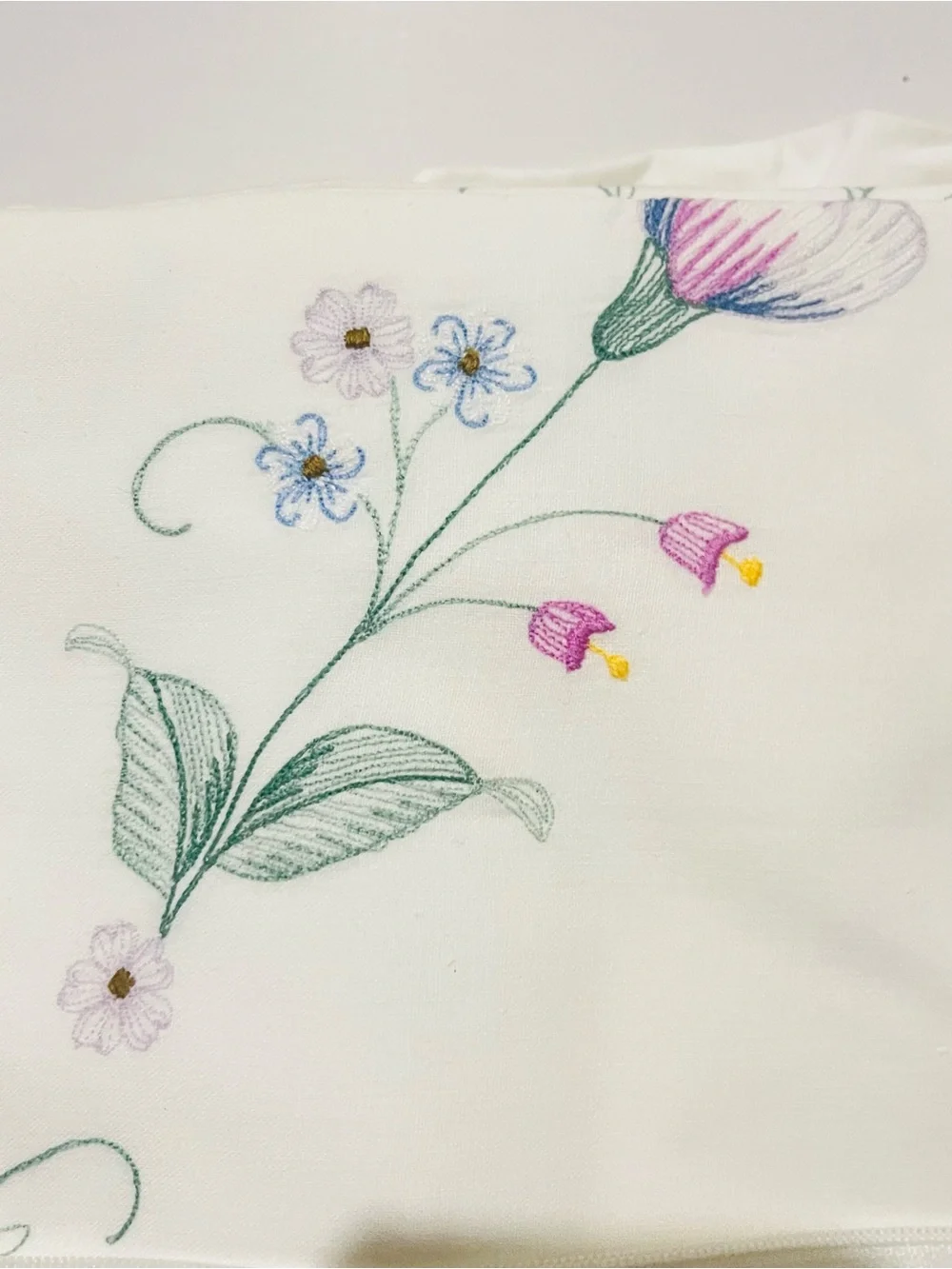 Vintage Peking Handicraft Embroidered Twin Duvet Mini Set- New Old Stock (NOS)
